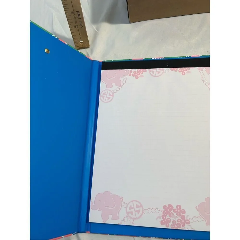 Simply southern notepad‎ elephants pink green 12